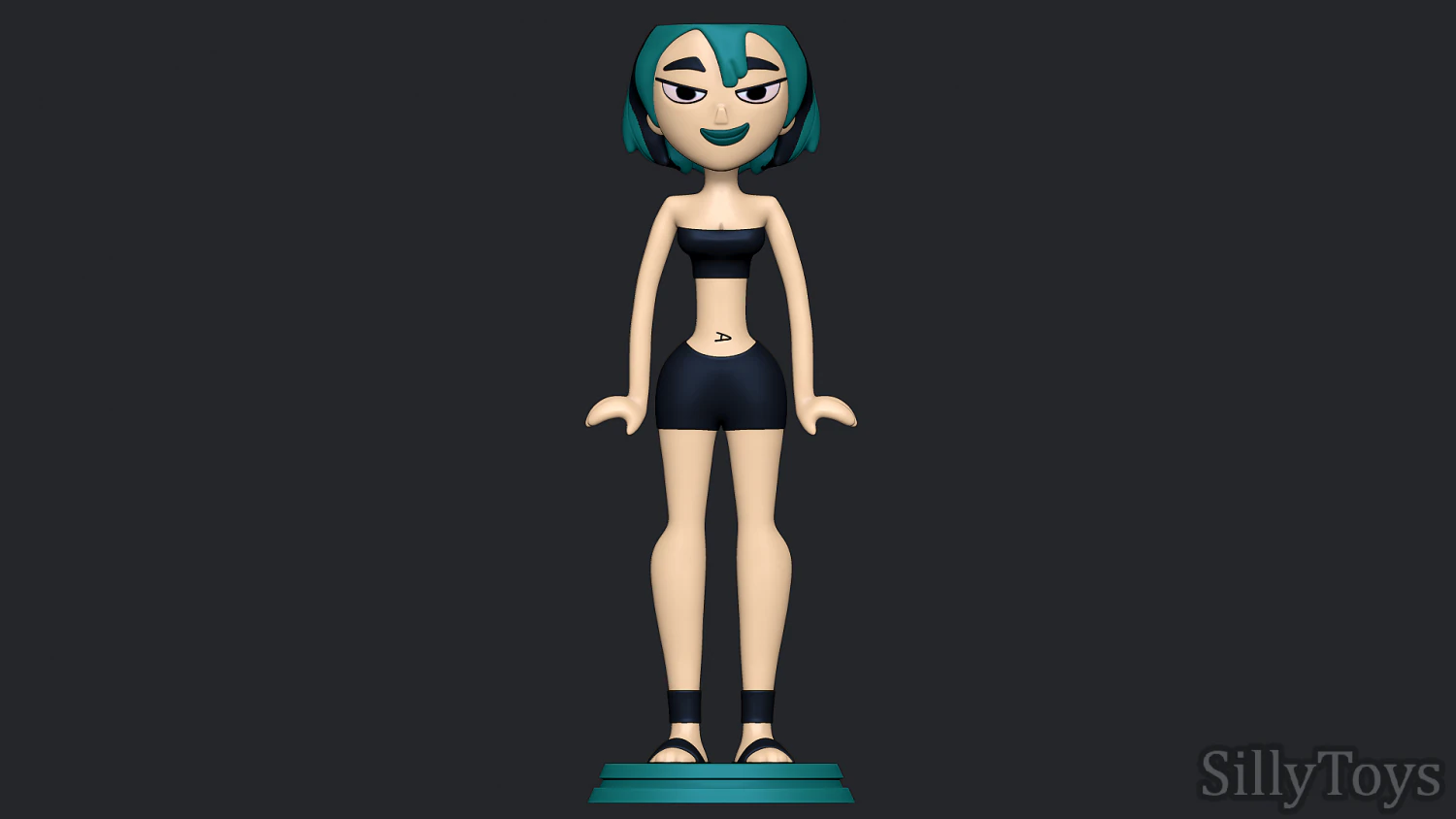 Gwen Swimsuit - Total Drama 3D Print Model .c4d .max .obj .3ds .fbx .stl .blend 