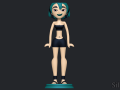 Gwen Swimsuit - Total Drama 3D-printmodel