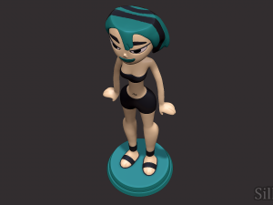Gwen Swimsuit - Total Drama 3D 打印模型