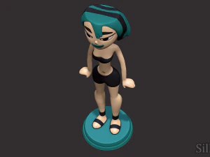 Gwen Swimsuit - Total Drama 3D Print Model