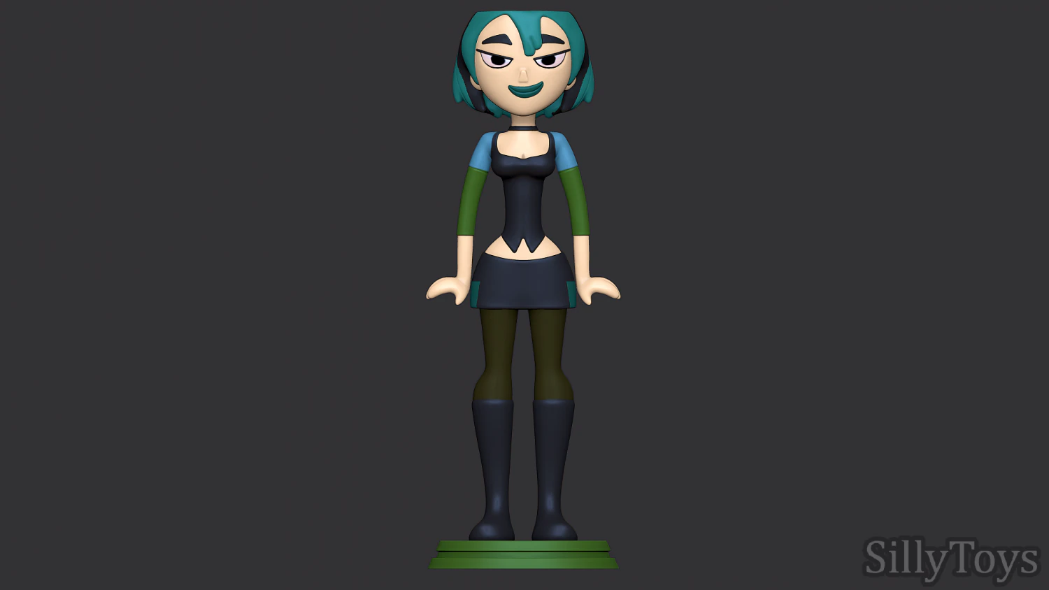 Gwen - Total Drama 3D Print Model .c4d .max .obj .3ds .fbx .stl .blend