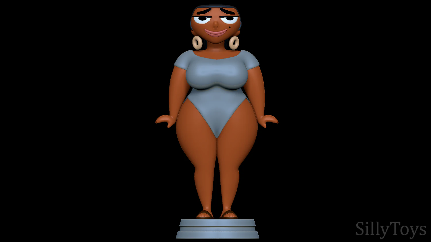 LeShawna Swimsuit - Total Drama 3D Print Model .c4d .max .obj .3ds .fbx .stl .blend 