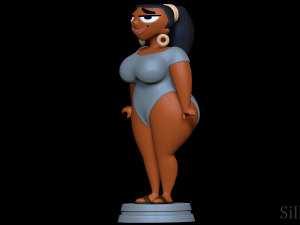 LeShawna Swimsuit - Total Drama 3D Druckmodell