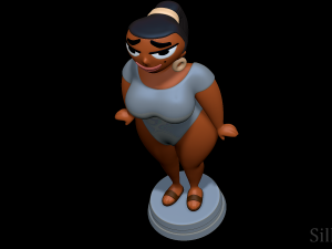 LeShawna Swimsuit - Total Drama 3D Druckmodell