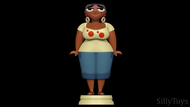 LeShawna - Total Drama 3Dプリントモデル .c4d .max .obj .3ds .fbx .stl .blend 