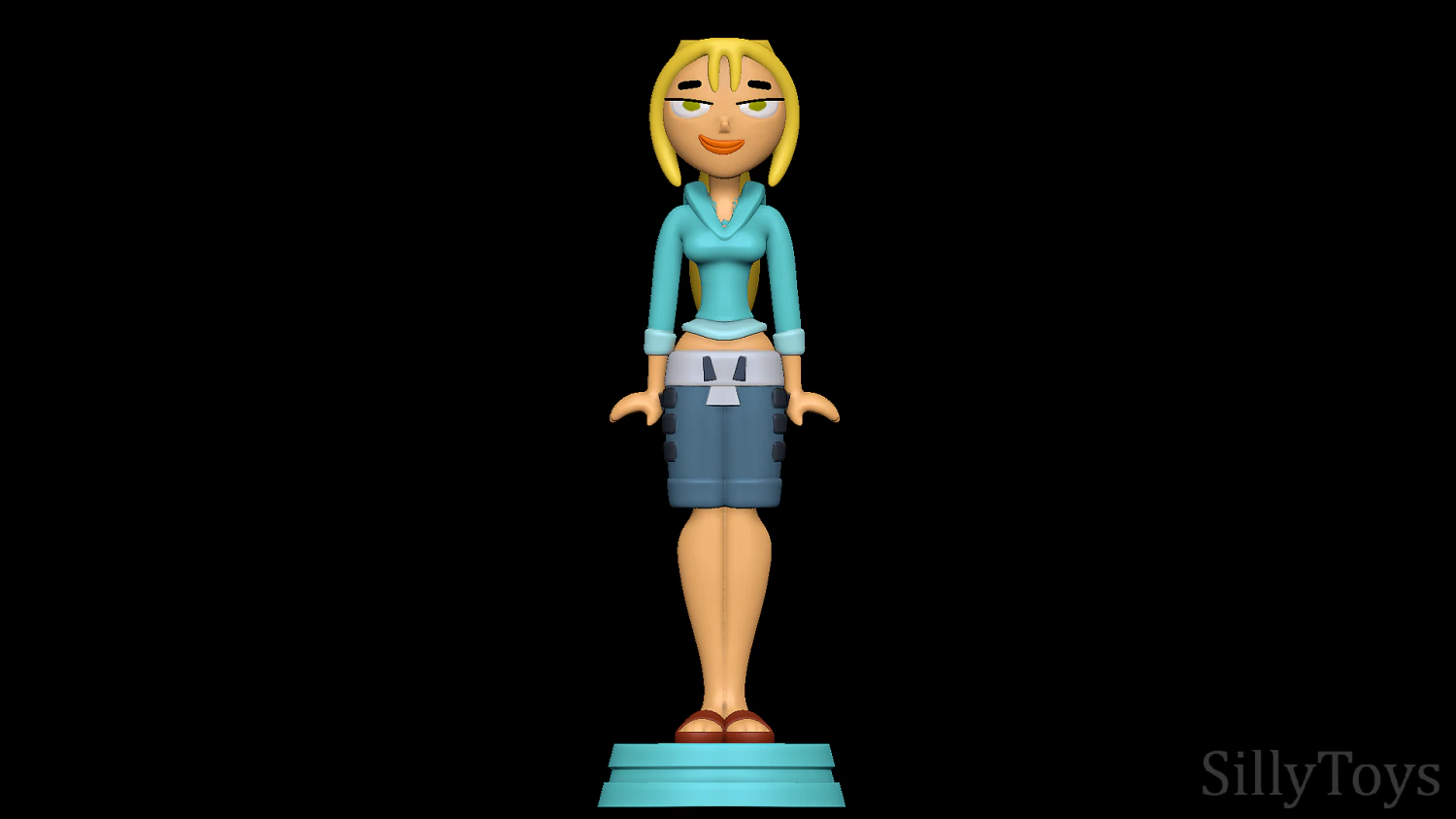Bridgette - Total Drama 3D Print Model .c4d .max .obj .3ds .fbx .stl .blend