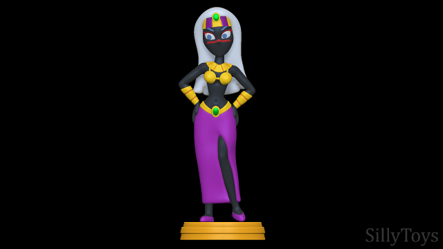 Queen Tyrahnee - Looney Tunes 3D Baskı Modeli .c4d .max .obj .3ds .fbx .stl .blend 