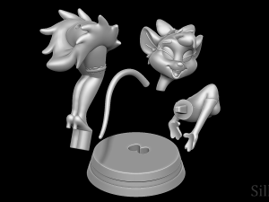 Miss Kitty Mouse - The Great Mouse Detective 3D-Druckmodell