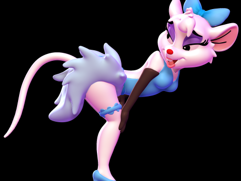 Miss Kitty Mouse - The Great Mouse Detective 3D-Druckmodell