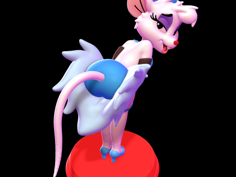 Miss Kitty Mouse - The Great Mouse Detective 3D-Druckmodell