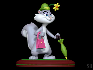 슬래피 다람쥐 - 애니매니악스 3D 프린트 모델