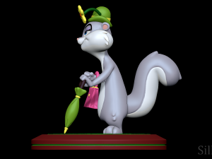 Slappy Squirrel - Animaniacs 3D Baskı Modeli