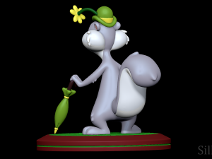 Slappy Squirrel - Animaniacs 3D Baskı Modeli