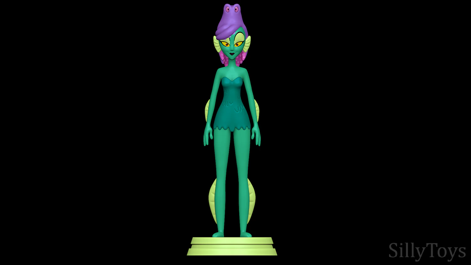 Amphibia - Monster Beach 3D Print Model .c4d .max .obj .3ds .fbx .stl .blend 