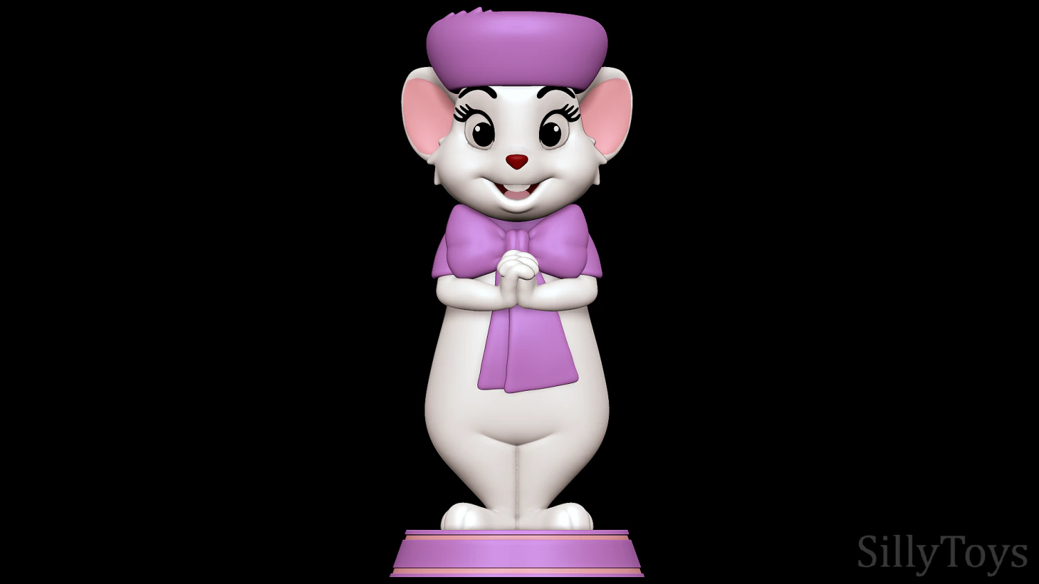 Miss Bianca - The Rescuers 3D Print Model .c4d .max .obj .3ds .fbx .stl .blend 