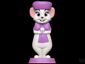 ミス・ビアンカ - ザ・レスキューアーズ 3Dプリントモデル