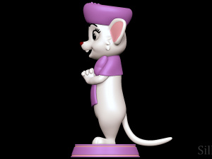 Miss Bianca - The Rescuers 3D-Druckmodell