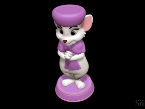Miss Bianca - The Rescuers 3D-Druckmodell