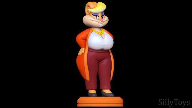 Patricia Bunny - The Looney Tunes Show 3D Print Model .c4d .max .obj .3ds .fbx .stl .blend 