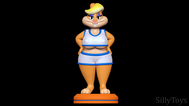 Space Jam Patricia Bunny - Looney Tunes Modèles 3D en vedette .c4d .max .obj .3ds .fbx .stl .blend 