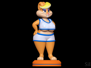 Space Jam Patricia Bunny - Looney Tunes Modèles 3D en vedette