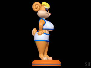 Space Jam Patricia Bunny - Looney Tunes Modèles 3D en vedette