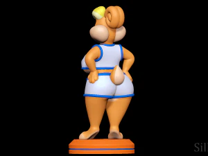 スペース・ジャム・パトリシア・バニー - ルーニー・テューンズ 3Dプリントモデル