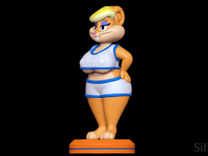 Space Jam Patricia Bunny - Looney Tunes Modèles 3D en vedette