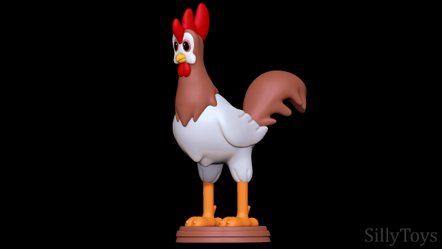 Chicken Boo - Animaniacs 3D Baskı Modeli .c4d .max .obj .3ds .fbx .stl .blend