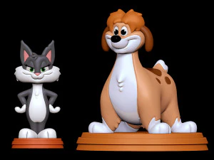 리타와 런트 - 애니매니악스 3D 프린트 모델