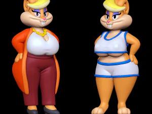 Patricia Bunny Duas roupas - The Looney Tunes Show Modelo de Impressão 3D
