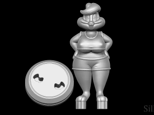Patricia Bunny Two outfits - The Looney Tunes Show 3D Print Model