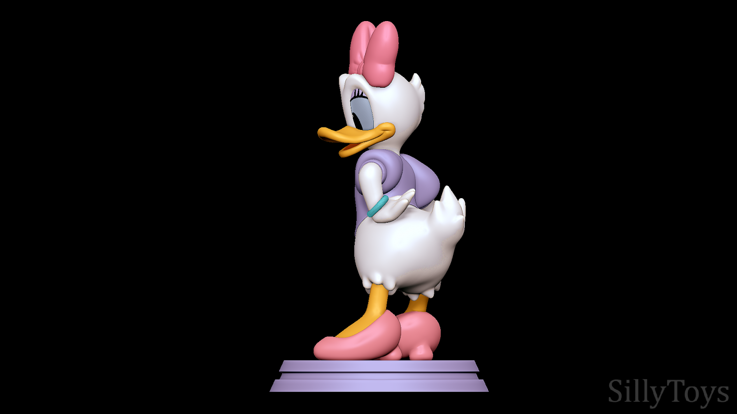 Free Daisy Duck Toon Porn - Daisy Duck 3D Print Model in Animals 3DExport