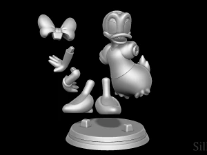 Daisy Duck 3D Druckmodell
