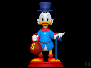 Scrooge McDuck 3D Print Model