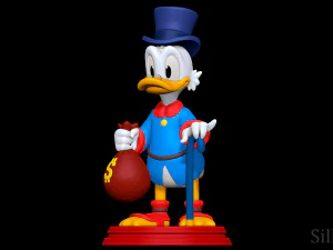 स्क्रूज मैकडक 3D प्रिंट मॉडल