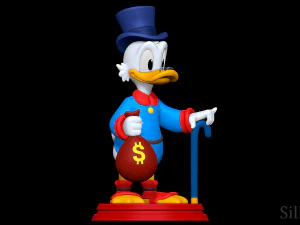 Scrooge McDuck 3D Print Model