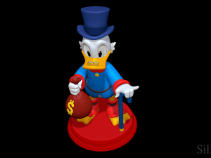 Scrooge McDuck Model Cetak 3D