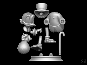 Scrooge McDuck Model Cetak 3D
