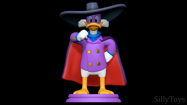 Drake Mallard - Darkwing Duck 3D-Druckmodell .c4d .max .obj .3ds .fbx .stl .blend 