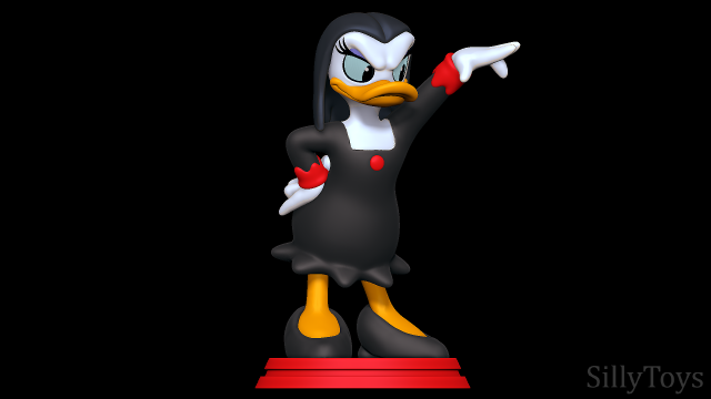 Magica De Spell - Darkwing Duck 3D 프린트 모델 .c4d .max .obj .3ds .fbx .stl .blend 