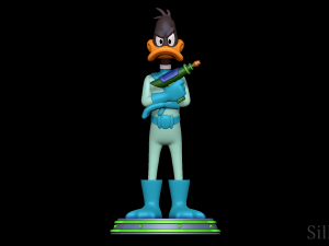 Daffy Duck - Duck Dodgers Modèles 3D en vedette