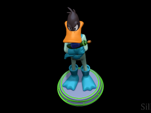 Daffy Duck - Duck Dodgers Modèles 3D en vedette