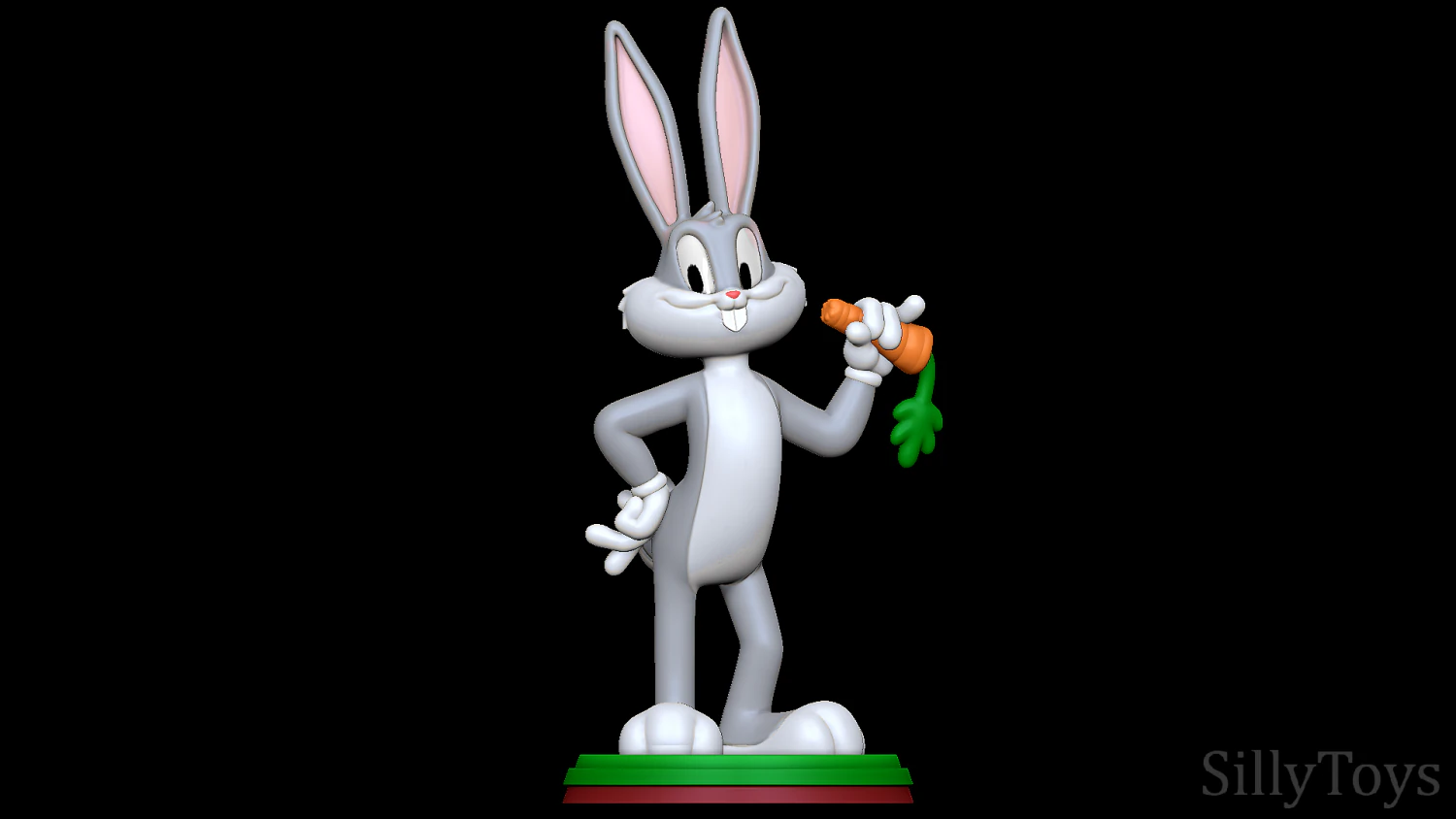 Bugs Bunny - Looney Tunes 3D Print Model .c4d .max .obj .3ds .fbx .stl .blend