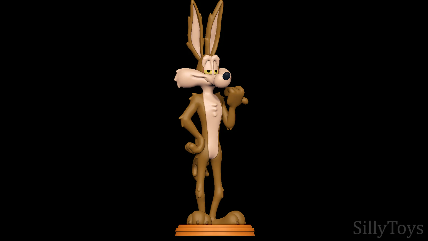 Wile E Coyote - Looney Tunes 3D Print Model .c4d .max .obj .3ds .fbx .stl .blend 