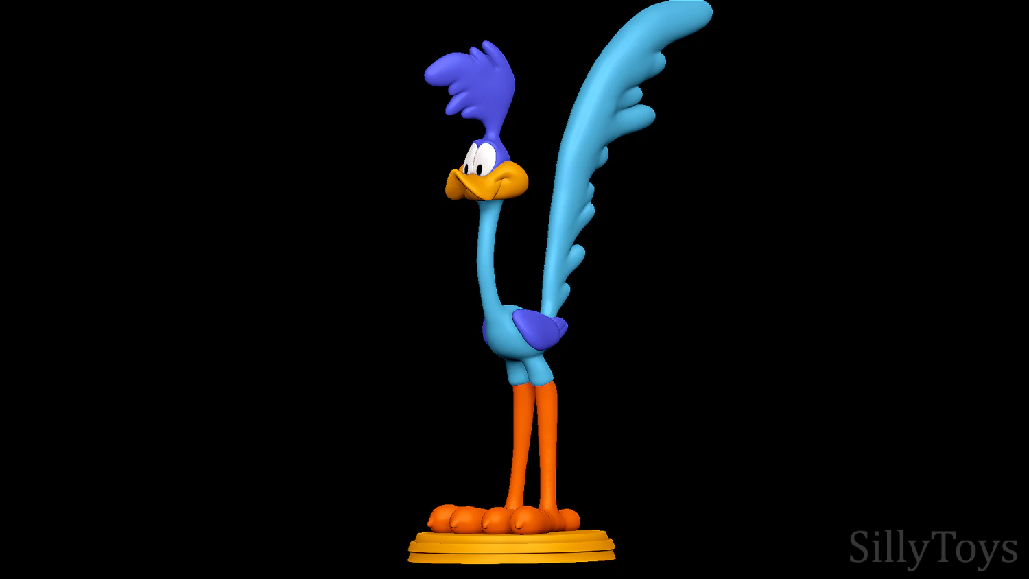 Road Runner - Looney Tunes 3D Print Model .c4d .max .obj .3ds .fbx .stl .blend 