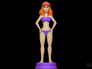 Maillot de bain Daphn&eacute; Blake - Scooby Doo Modèles 3D en vedette