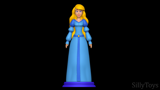 Princess Odette - The Swan Princess 3D Print Model .c4d .max .obj .3ds .fbx .stl .blend 
