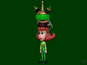 Judy Neutron - Jimmy Neutron 3D 프린트 모델