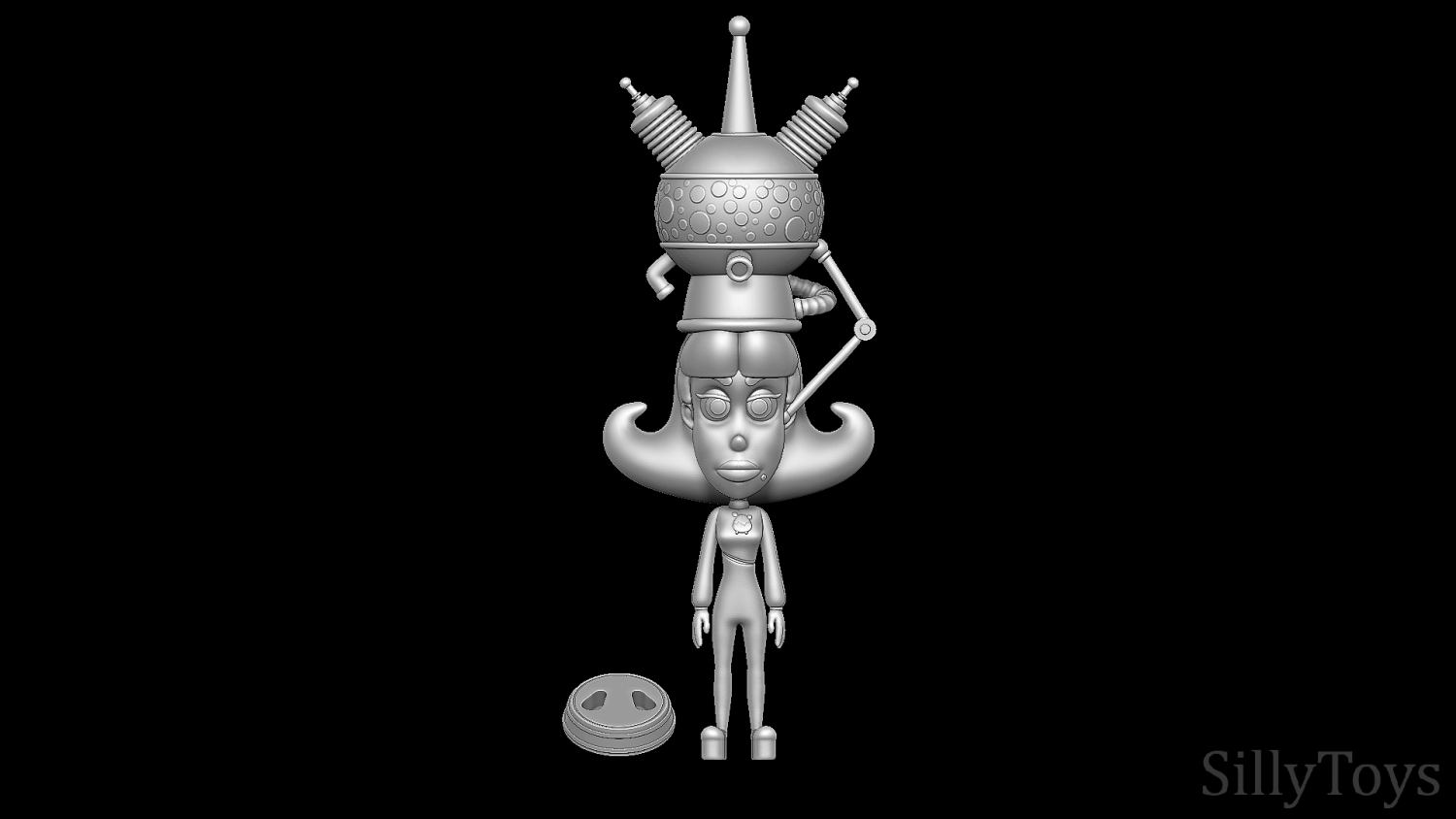 Judy Neutron - Jimmy Neutron 3D Print Model in Woman 3DExport